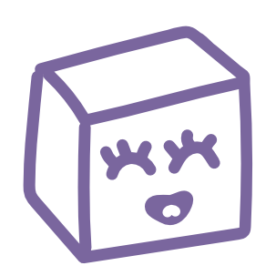 cube mascotte : la boite